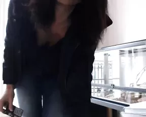 Sexy Latina does a striptease