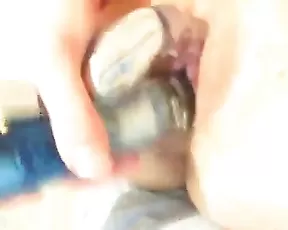 Cutie with huge tits uses toys