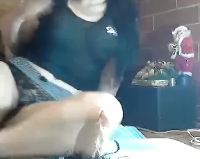 Great blowjob from my wife with huge natural boobs