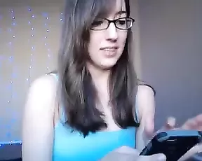 Busty chick parades her boobs