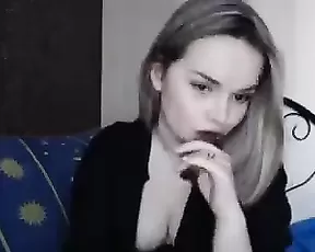 So pretty big boobed brunette wife make a hot blowjob and titfuck,enjoy