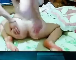 Blonde babe gets gagged