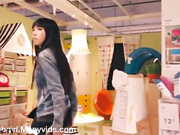 Littlesubgirl Public IKEA Shopping Fuck, Anal & Squirt