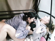 AsianDreamX CRAZY GG OUTDOOR FUN! Doubleheaded dildo