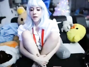 LanaRain cosplay Cirno from Touhou