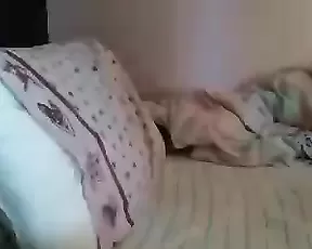 Slutty redhead is rolling around naked