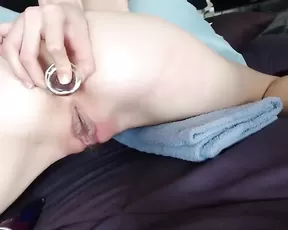 Juicy babe filed up by an older man