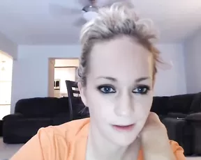 Riding a huge dildo in the bathroom