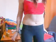 Masturbating with an explosive ending