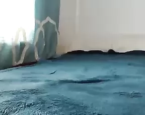 A blonde massaged her cunt