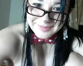 Tattooed adorable honey stripping