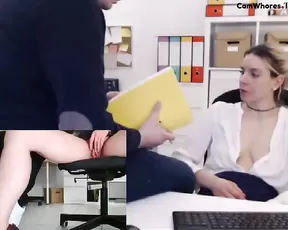Tiffany925 office lush masturbation pussy and boobs
