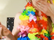 British babe Hannah James doing a very nice show