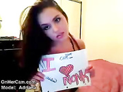 Delicious young OHC Adriana shows off