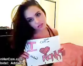 Delicious young OHC Adriana shows off