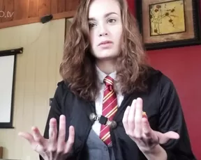Nina Crowne - Hermione begs for better grades live porn