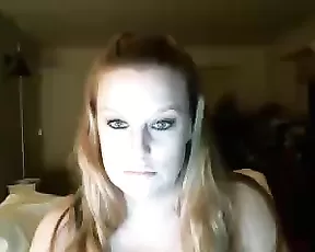 Big boobed woman using her all toys