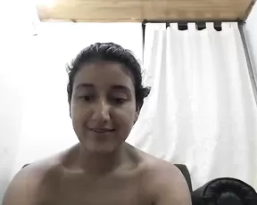 Busty beautiful teen fucked on webcam