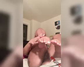 The Life Of Malij pussy & feet tease on bed onlyfans porn videos