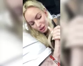 Viking Barbie picking up a young stranger in my New Lambo and give him beer and a blowjob and swallow his cum snapchat premium porn videos