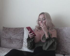 mix clips4sale.com teleelas store casually smoking on her phone usual - amateur show liveporn video