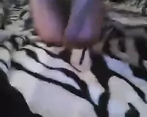 Busty teen brunette pleases her pussy