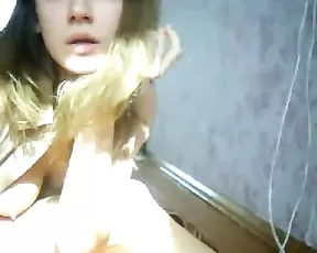 Teen whore getting naked on webcam