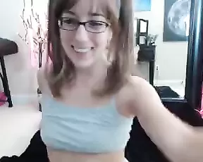 Blonde cutie looks great in her new sexy lingerie