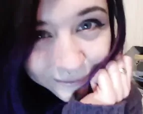 Big breasted slut slowly takes off her clothes on camera