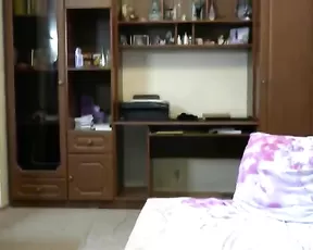 A small brunette gets her lover off