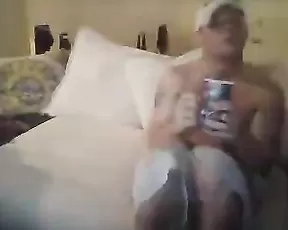 Busty hottie is using her dildo