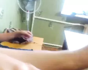 Blonde teen is on top of a dude