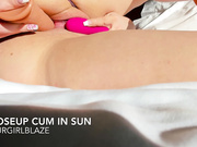 Closeup cum in sun yourgirlblaze squirt redhead pussy fuck show free manyvids liveporn video