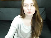 Busty girl is showing off her body