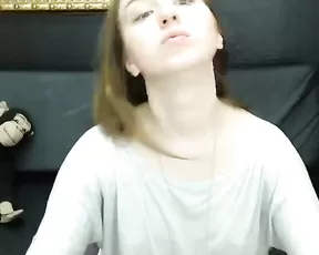 Busty girl is showing off her body