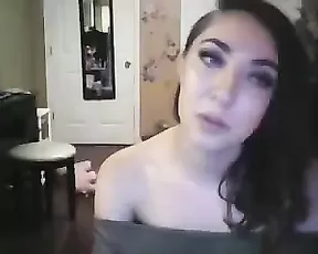 Girl with glasses  is before us