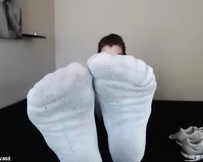 Stella_von_savage smelling my sweaty shoes socks amp feet show liveporn video