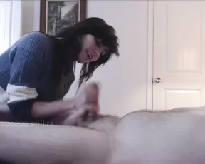 Rebeccastilles69 slow sweet stroke before bed handjobs cumshots GFE liveporn video manyvids