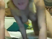 Blonde is getting a dick in her snatch