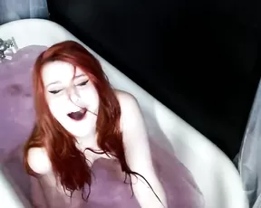 Pretty chick is teased by a dildo