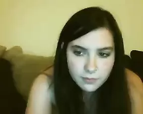 Stunning petite babe riding fast