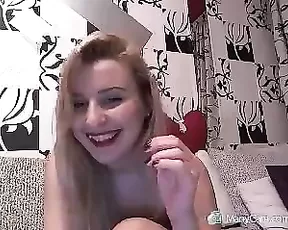 Hot brunette is masturbating
