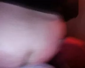 Brunette is showing her pussy off