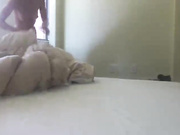 Awesome redhead fingers her pussy