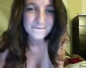 Angelic amateur blonde stuffs her face on hard cock