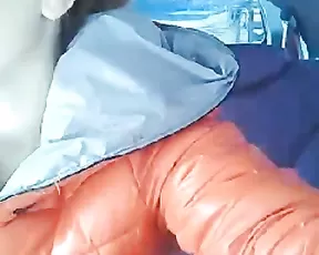 Busty redhead is teasing her cunt