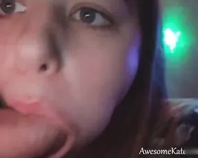 AwesomeKate MFC Boy Girl Mouth Closeup Blowjob & Cum Porn Video