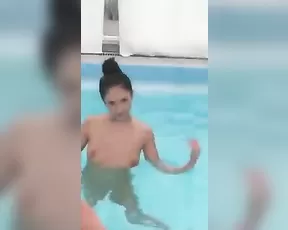 Rebecca Volpetti nude in the pool premium free cam snapchat & manyvids porn videos