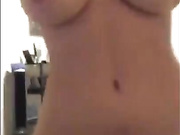 Cassie Delano nice strip and great big tits porn video