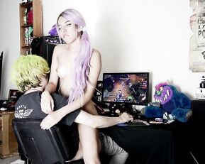 Abdoll playing league of legends & fucking tattoos, role play, cosplay free porn videos